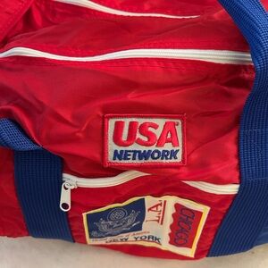 VINTAGE 1980s USA Network Duffel Bag